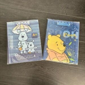 NWT - 2 Blue Clip Folders